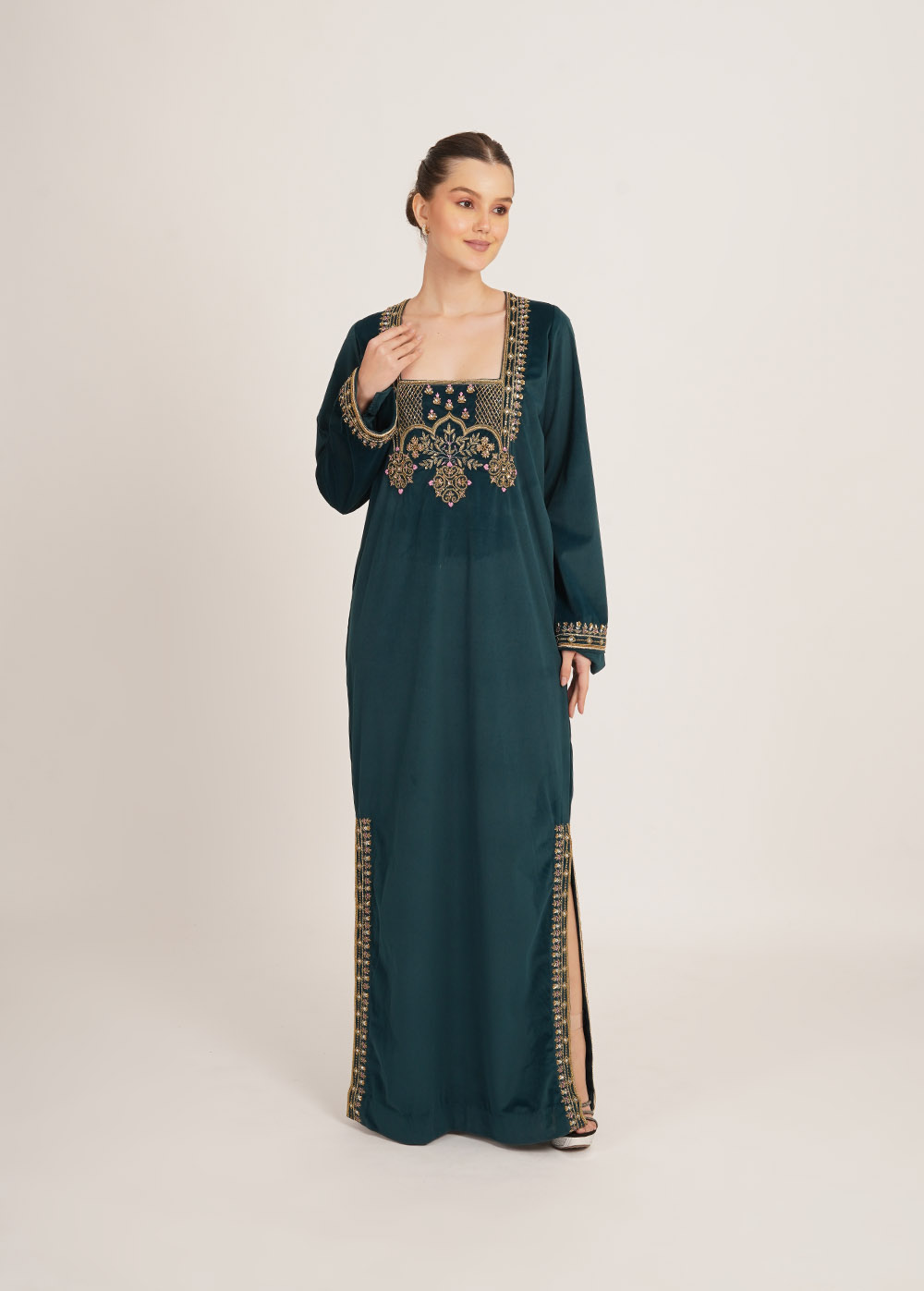 reet-kaftaan-teal-blue